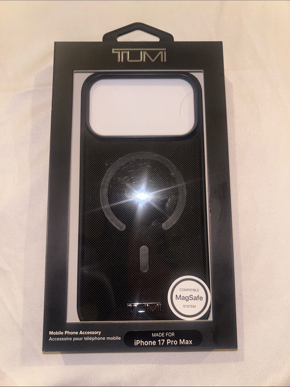 Tumi Black MagSafe iPhone 17 Pro Max Case